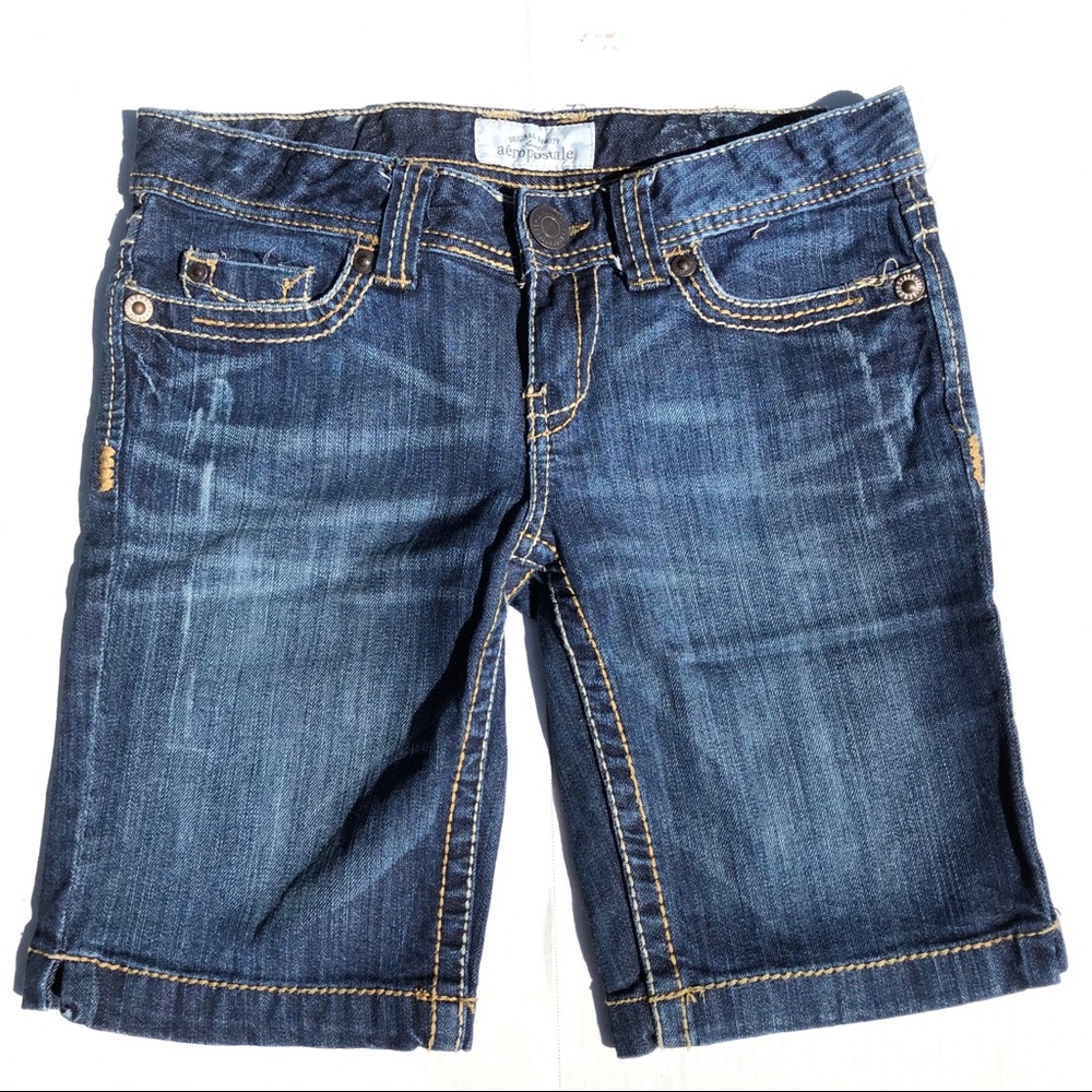 Aeropostale Bermuda Jean Shorts Size 1/2